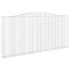 vidaXL Paniers &agrave; gabions arqu&eacute;s 10 pcs 400x30x180/200 cm Fer galvanis&eacute;
