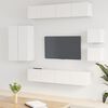 vidaXL Ensemble de meubles TV 8 pcs Blanc Bois d'ing&eacute;nierie
