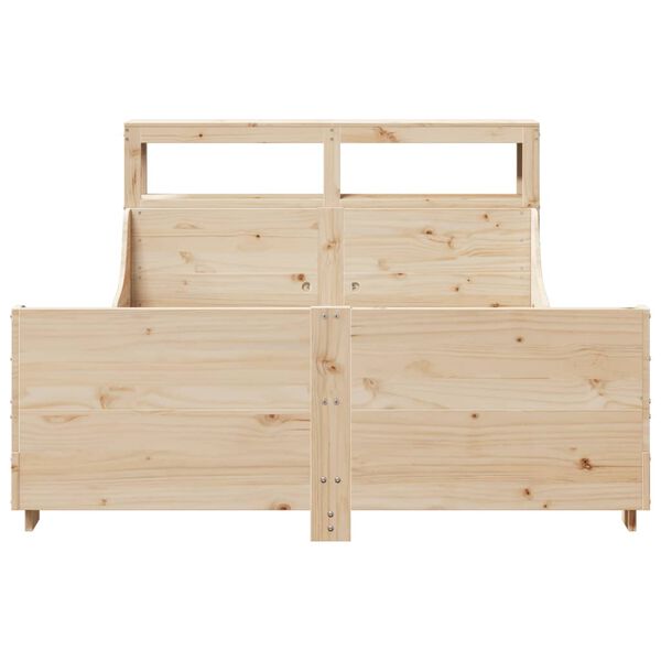 vidaXL Cadre de lit sans matelas 135x190 cm bois de pin massif