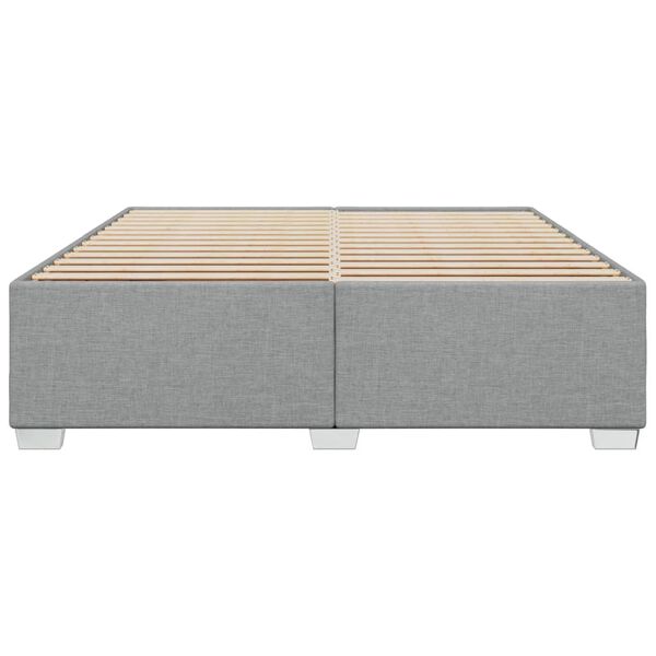 vidaXL Cadre de lit sans matelas gris clair 180x200 cm tissu