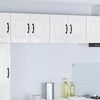 vidaXL Armoire de cuisine Kalmar 2 pcs Blanc brillant 60 x 31 x 40 cm