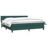 vidaXL Sommier &agrave; lattes de lit et matelas vert fonc&eacute; 200x210cm velours