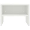 vidaXL Tables de chevet 2 pcs Blanc 40x30x30 cm Bois d'ingénierie