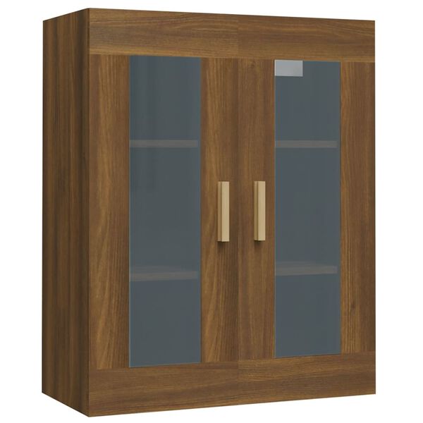 vidaXL Armoire murale suspendue Chêne marron 69,5x34x90 cm