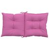 vidaXL Coussins de chaise de jardin &agrave; dossier bas lot de 2 rose