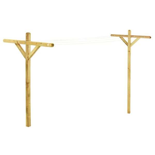 vidaXL Étendoirs à linge 2 pcs 120x170 cm Bois de pin imprégné