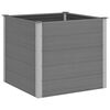 vidaXL Lit sur&eacute;lev&eacute; de jardin WPC 100x100x91 cm Gris