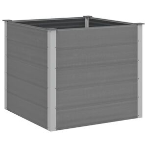 vidaXL Lit sur&eacute;lev&eacute; de jardin WPC 100x100x91 cm Gris