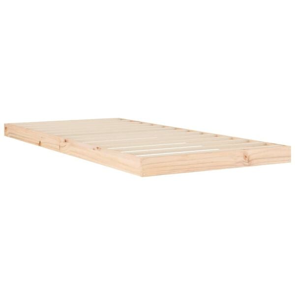 vidaXL Cadre de lit sans matelas 90x200 cm bois de pin massif