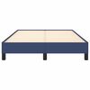 vidaXL Cadre de lit sans matelas bleu 120x190 cm tissu
