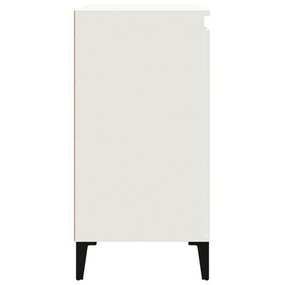 vidaXL Tables de chevet 2 pcs blanc 40x35x70 cm bois d'ingénierie