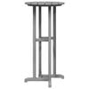 vidaXL Table de bar Gris clair 55 x 55 x 107 cm HDPE