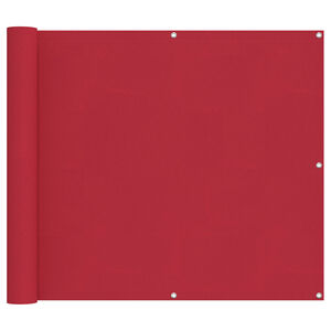 vidaXL &Eacute;cran de balcon Rouge 100 x 800 cm Tissu Oxford