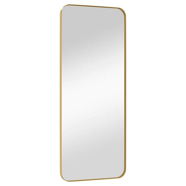 vidaXL Miroir mural Dor&eacute; 40x100 cm Rectangulaire