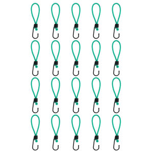 vidaXL Cordes &eacute;lastiques avec crochets 20 pcs 15 cm