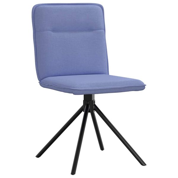 vidaXL Chaises &agrave; manger lot de 6 bleu jean tissu
