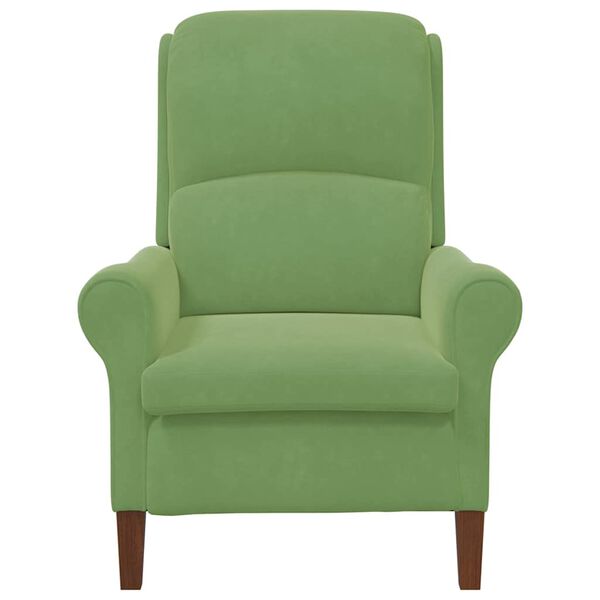 vidaXL fauteuil Vert clair 76 x 94 x 102 cm Velours