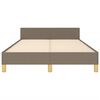 vidaXL Cadre de lit sans matelas taupe 120x190 cm tissu