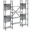 vidaXL Biblioth&egrave;que sonoma gris 155,5x24x166,5 cm bois d'ing&eacute;nierie