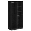 vidaXL Armoire Ch&ecirc;ne noir 100 x 50 x 200 cm Bois d'ing&eacute;nierie