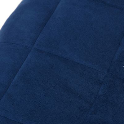 vidaXL Couverture lestée Bleu 220x260 cm 11 kg Tissu