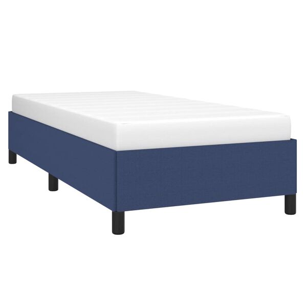 vidaXL Cadre de lit sans matelas bleu 80x200 cm tissu