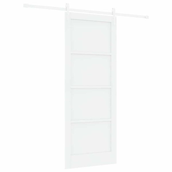 vidaXL Porte coulissante ORKDAL Blanc 83 x 211 cm Pin massif