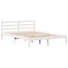 vidaXL Cadre de lit sans matelas blanc 140x200 cm bois de pin massif