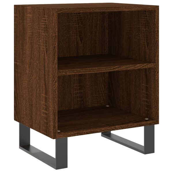 vidaXL Tables de chevet 2pcs chêne marron 40x30x50cm bois d'ingénierie