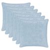vidaXL Housse de coussin 6 pc HOUTEN Bleu clair 30 x 30 cm