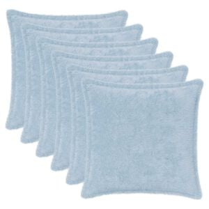 vidaXL Housse de coussin 6 pc HOUTEN Bleu clair 30 x 30 cm
