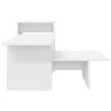 vidaXL Table console Blanc 91,5 x 35 x 38,5 cm Bois d'ing&eacute;nierie