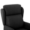 vidaXL Fauteuil inclinable Noir Tissu