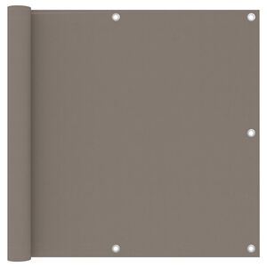 vidaXL &Eacute;cran de balcon Taupe 90x400 cm Tissu Oxford