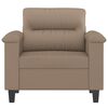 vidaXL Fauteuil Cappuccino 60 cm Similicuir
