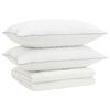 vidaXL Ensemble de couette 90 % en duvet d&rsquo;oie FULDA 3 pc 200 x 240 cm