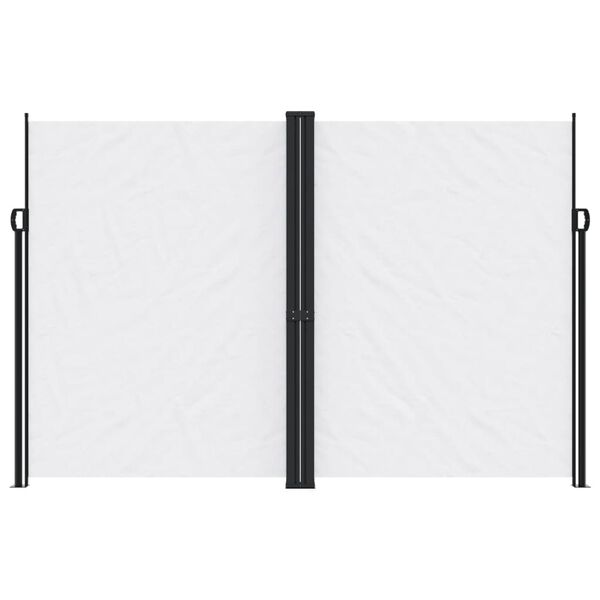 vidaXL Auvent lat&eacute;ral r&eacute;tractable blanc 220x600 cm