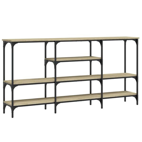 vidaXL Table console ch&ecirc;ne sonoma 160x29x80 cm bois d'ing&eacute;nierie
