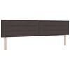 vidaXL T&ecirc;te de lit Marron fonc&eacute; tissu
