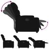 vidaXL Fauteuil inclinable en tissu noir