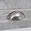 vidaXL Table de chevet avec 1 tiroir Gris et blanc
