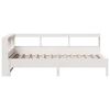 vidaXL Lit biblioth&egrave;que sans matelas blanc 75x190cm bois de pin massif