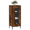 vidaXL Buffet Ch&ecirc;ne fum&eacute; 34,5x34x90 cm Bois d'ing&eacute;nierie