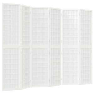 vidaXL Cloison de s&eacute;paration pliable 6 panneaux 240x170 cm Blanc