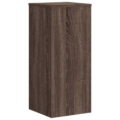 vidaXL Supports pour plantes 2 pcs chêne marron bois d'ingénierie