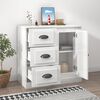 vidaXL Buffet blanc brillant 70x35,5x67,5 cm bois d'ingénierie
