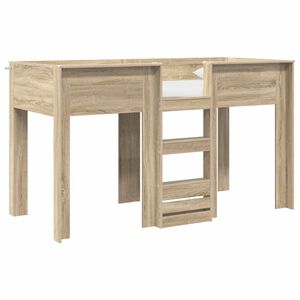 vidaXL Lit Superpos&eacute; pour Enfants Ch&ecirc;ne Sonoma 75 x 190 cm
