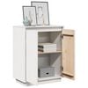 vidaXL Buffet Blanc 60x34x75 cm Bois massif de pin