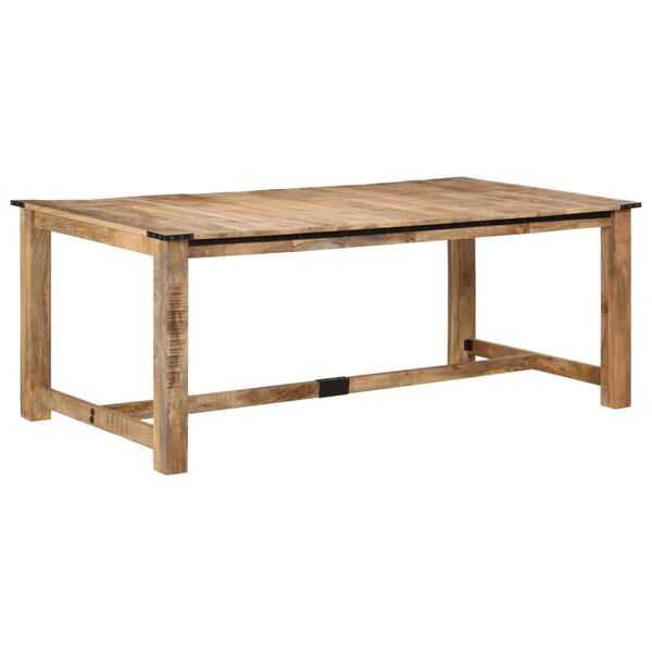 vidaXL Table &agrave; manger 200x100x75 cm bois de manguier massif
