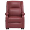 vidaXL Fauteuil de massage Rouge bordeaux Similicuir